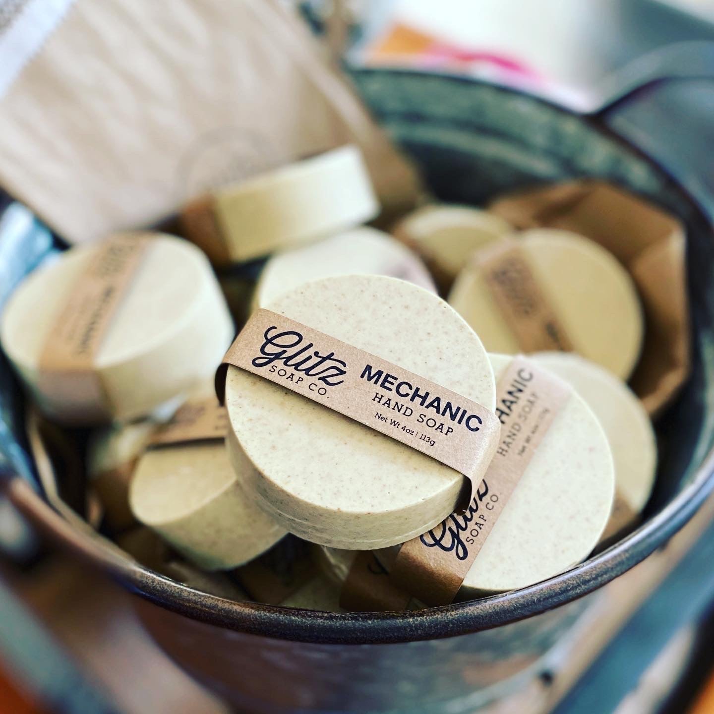 Mechanic Hand Soap with Pumice for Men Vegan Handmade EcoFriendly