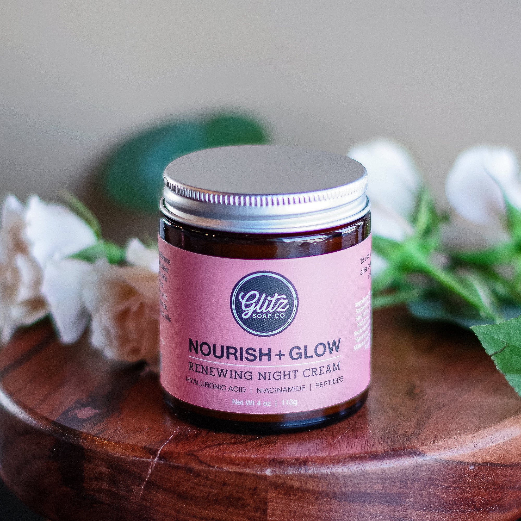 Nourish & Glow Renewing Night Cream Lotion with Hyaluronic Acid